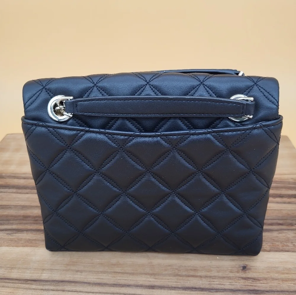Kate Spade Black Bag with Retractable Handle Gold Hardware & Finishes